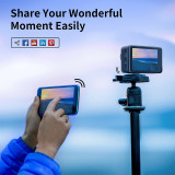 AUSEK Q60TR WIFI 4K WIFI 60Fps Ultra HD Waterproof Sports Action Camera - COMBO PACK (2 Battery, Charger, Microphone, Remote)