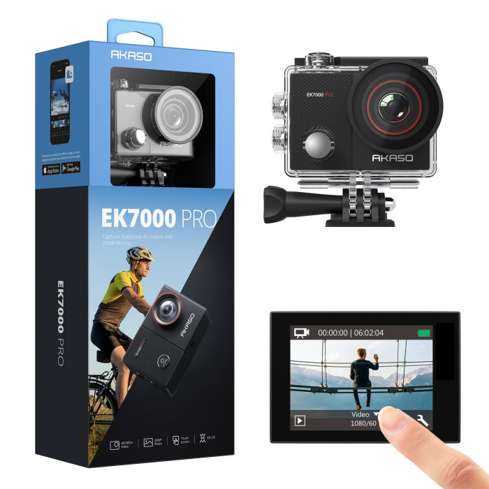Akaso EK7000 Pro 16MP 4K Ultra HD Waterproof Touch Screen WiFi Remote Control Action Camera