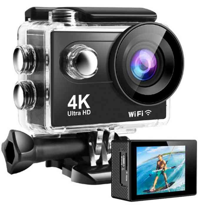 AUSEK ATS9R Action Camera Ultra HD 4K 60FPS Waterproof Camera Anti-shake IS WIFI Remote Control Sports Camera