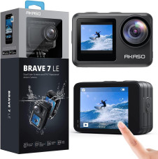 AKASO Brave 7 LE 4K30FPS 20MP WiFi Action Camera with Touch Screen EIS 131 Feet Underwater Camera Microphone Vlog Camera